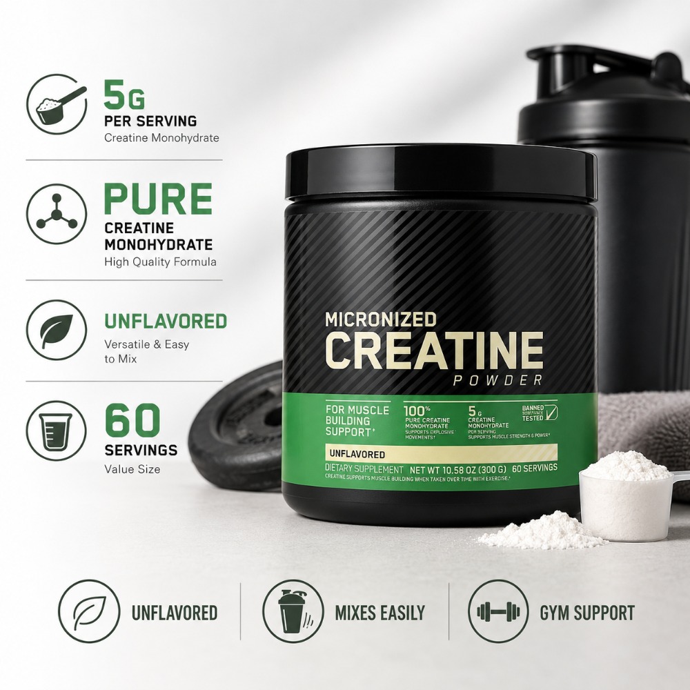 Nutrition Of Fitness - クレアチン一水和物パウダー 300g 筋力サポート マッスルパフォーマンス スポーツドリンク サポートフィットネス