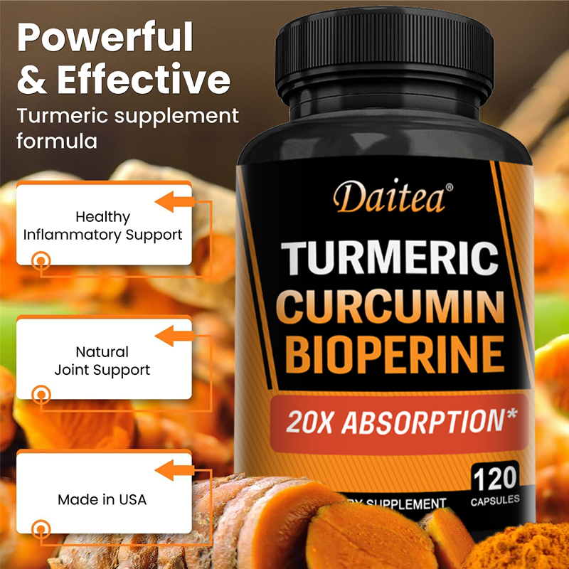 Turmeric Curcumin Capsule - ターメリック クルクミン ジンジャー & ブラックペッパー 2665mg