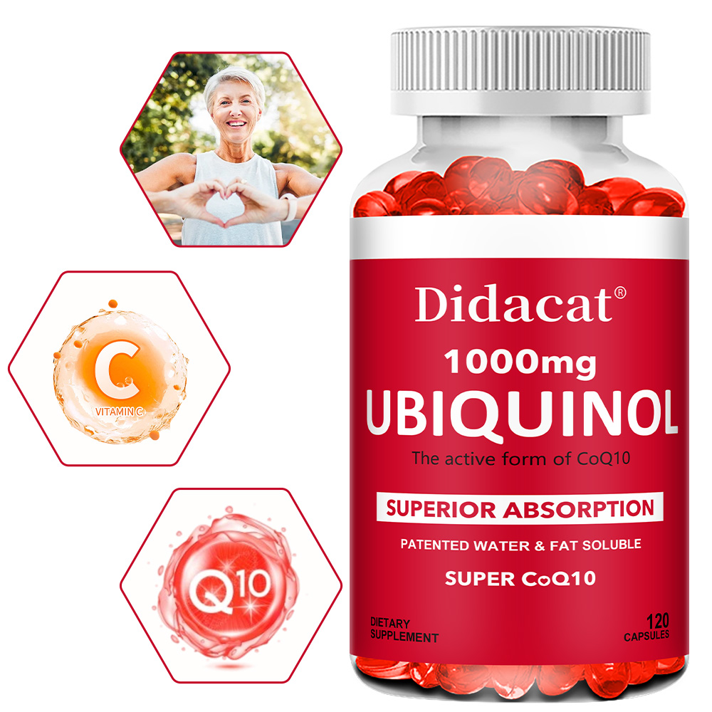 ユビキノールCoQ10 1000mgソフトジェル、活性形態、 - Coq10 Ubiquinol Softgel のレビューと価格