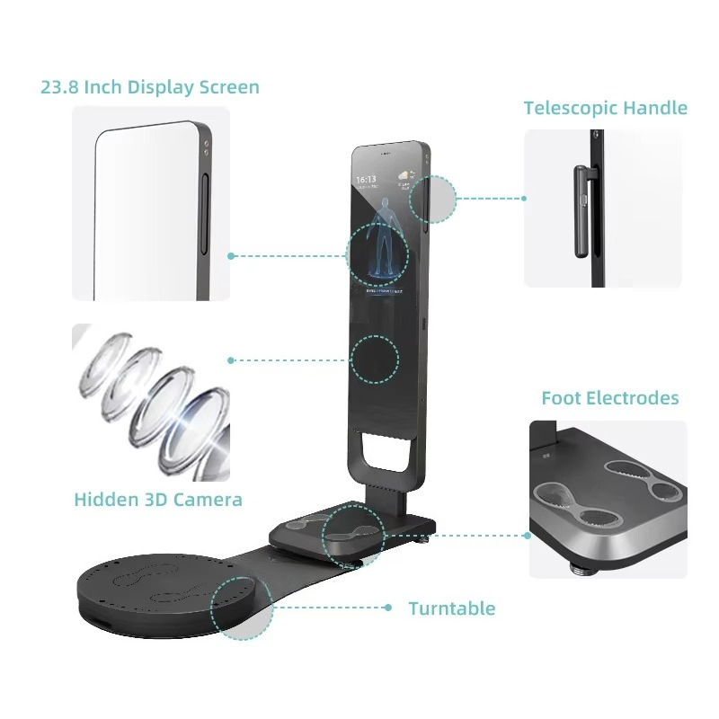 スマートフィットネスミラー ボディスキャナー 栄養分析器 - Nutrition Of Fitness のレビューと価格
